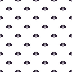 Fototapeta premium Bat silhouetted symbols showing 50 percent discount repeat in a seamless halloween pattern