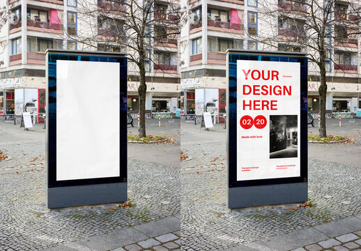 Mockup Of Customized Sign In City