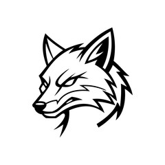 E sport Fox Animal logo vector design templates simple and modern © Deni