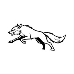 Fototapeta premium E sport Fox Animal logo vector design templates simple and modern