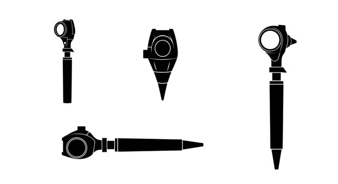 Neurological reflex hammers and clinical penlight set