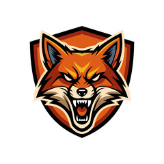 E sport Fox Animal logo vector design templates simple and modern © Deni