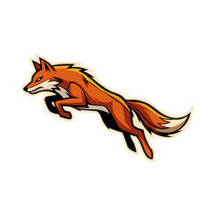 E sport Fox Animal logo vector design templates simple and modern © Deni