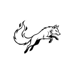 E sport Fox Animal logo vector design templates simple and modern © Deni