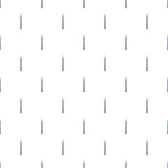 Berlin fernsehturm creating a seamless repeat pattern on a white background © nsit0108