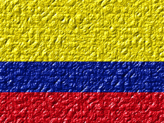 Obraz premium Colombia Flag SVG with Organic Texture Effect