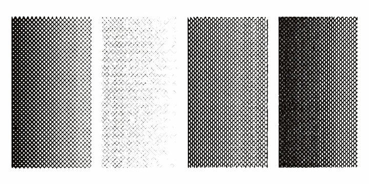 Noise grain textures four variations on a white background