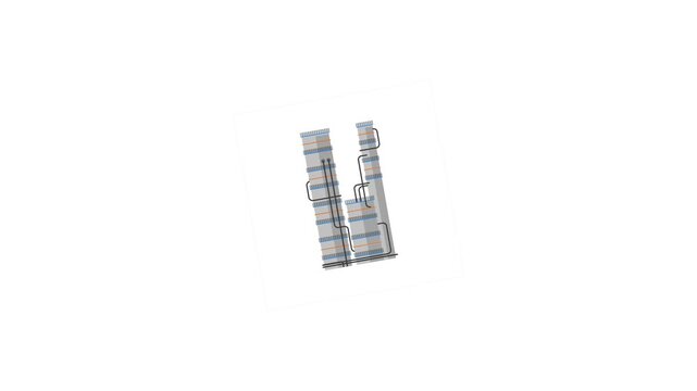 Oil industry icon animation on an alpha channel background