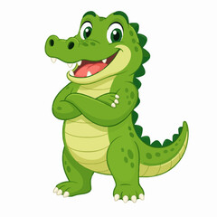 Fototapeta premium cartoon crocodile cartoon