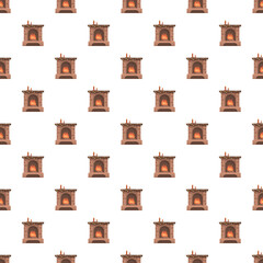 Obraz premium Fireplace pattern symbolizing warmth, comfort, and christmas holidays