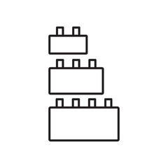 building toy icon isolated on white background © sahana