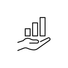Obraz premium hand drawing graph