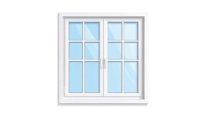 Obraz premium White Double Hung Window Pane.