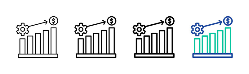 Obraz premium Business Evolution Icon Collection Different Style Outline