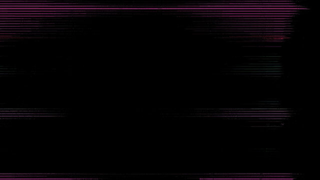 Colorful digital glitch texture with pixel corruption, RGB noise and distorted signal artifacts on black background. Abstract tech background for video effects, cyber design, screen errors