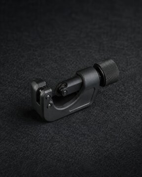 titanium eyewear nose pad tool on black velvet with cinematic soft light and clean negative space for premium stock background