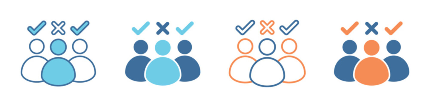 Discrimination Icon Set Multiple Style Collection 