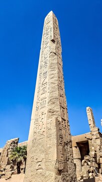 The Obelisks of Thutmose I in the Karnak Temple Complex, commonly known as Karnak near Luxor, Egypt.