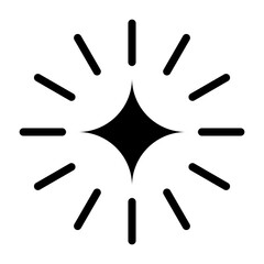 Fototapeta premium Sunburst Star Flare Vector Graphic Element