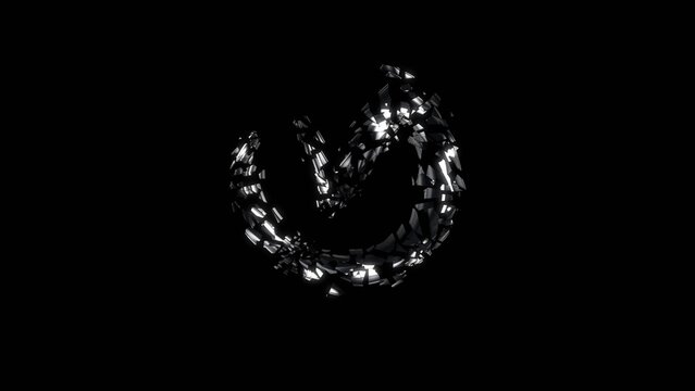 Shattered Metallic Logo Reveal