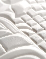 Naklejka premium Close-up of white mattress texture.