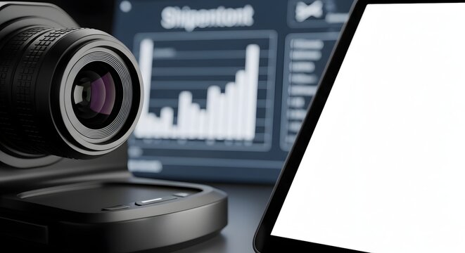 A barcode scanner next to tablet