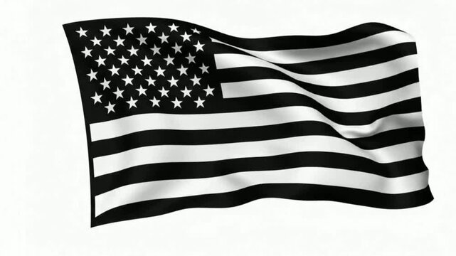  flag loop of America, silhouette vector  , independence day america 