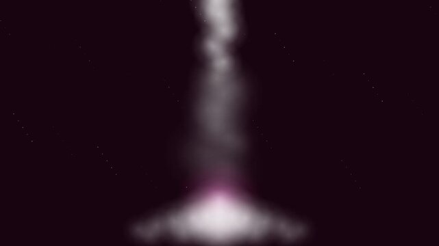 Dark Pink  Rocket Launch Animation Seamless Loop