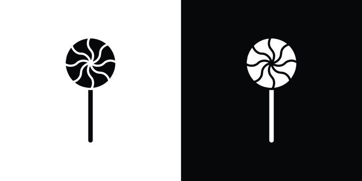 Candy icon silhouette pack. Flat symbols