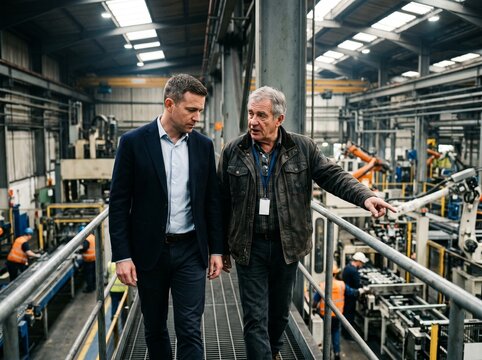 family business successor eldest son factory tour aging father operational details succession
