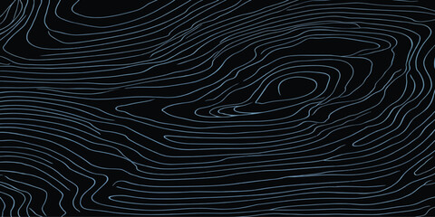 Intricate topographic line pattern on dark background with topographic abstract background elevation geography landscape cartography minimalist visualization topography scientific geometry © MOHAMAD