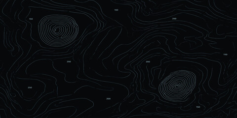 Topographic map contour lines with elevation markers topographic elevation geography cartography navigation geometric background minimalist visualization landscape structure backdrop © MOHAMAD