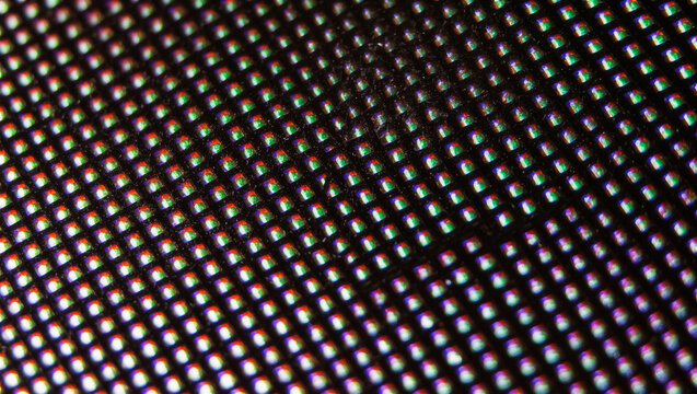 Screen Pixel Grid Close-Up LCD RGB Texture Texture Macro Close-Up, Natural Material Background Pattern