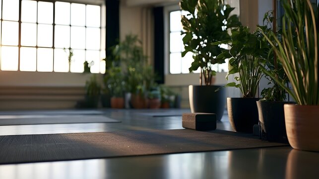 Abstract geometric pattern featuring smooth gradients and organic shapes creating a calm modern studio aesthetic