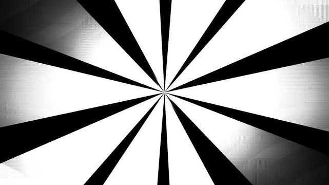 Monochrome comic line burst, dramatic black and white animation background