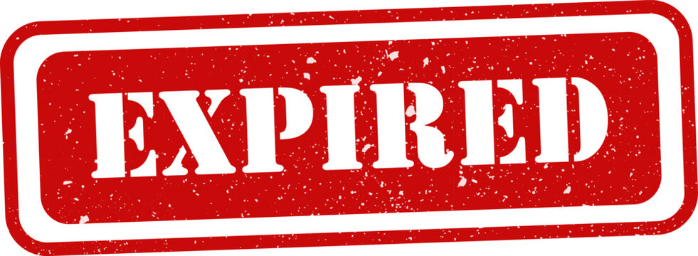 Expired red stamp