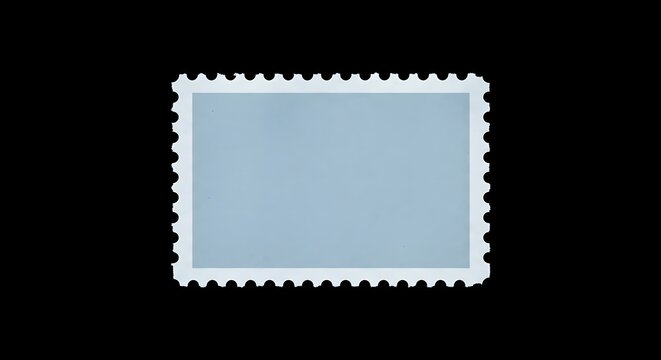 Blank postage stamp frame.
