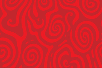 Fototapeta premium Abstract red smooth wavy seamless loop background, Vibrant liquid red abstract art with white splashes on a dynamic background, red fabric distressed texture, pattern, Optical, illustration,