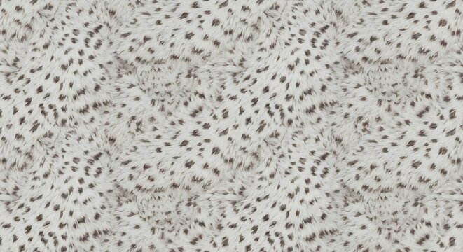 seamless lynx fur pattern light gray with subtle spots color