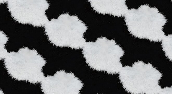 seamless panda fur pattern