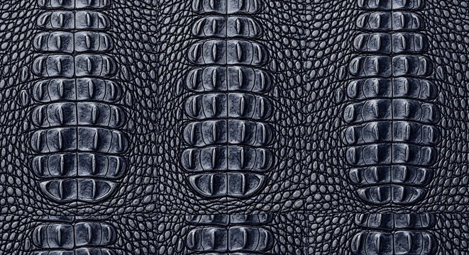 seamless crocodile skin pattern in deep navy color