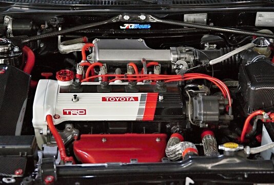 Custom Toyota TRD 4A-GE engine bay JDM performance