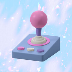 3D rendering joystick, game controller collage element © Rawpixel.com