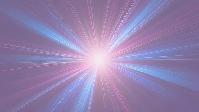 Colorful light rays emanating from central point