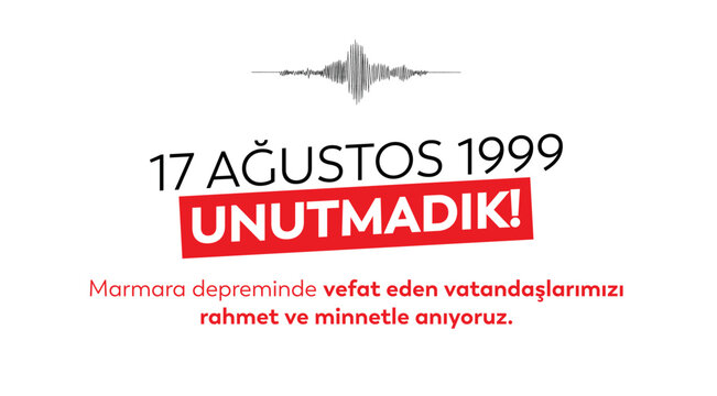 The Great Marmara Earthquake of August 17, 1999. 17 ağustos 1999 b&uuml;y&uuml;k marmara depremi. Unutmadık.