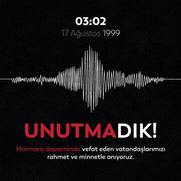 The Great Marmara Earthquake of August 17, 1999. 17 ağustos 1999 b&uuml;y&uuml;k marmara depremi. Unutmadık.