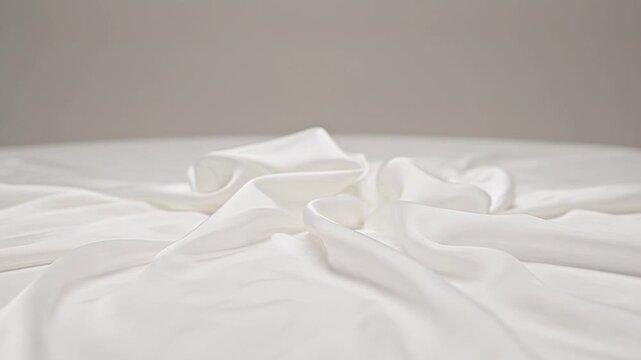 ?Elegant fabric unveiling with smooth flowing movements