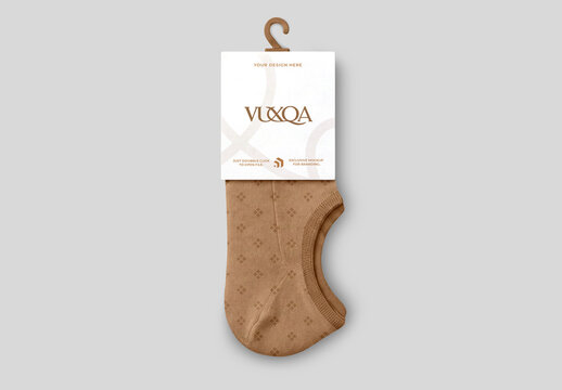 Socks Label Packaging Mockup