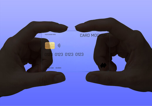 Transparent Acrylic Card Mockup