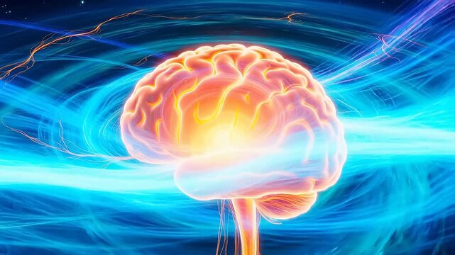 Neutron Star Merger: Gravitational Waves Visualized as Brain Synchronicity